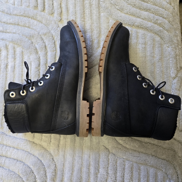 Timberland Women's Black Lace Up Boots Size 9 EUC - Picture 4 of 8